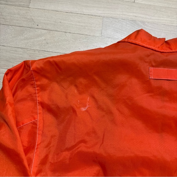 Vintage 90s Great Bear Orange Black Stripe Windbreaker Jacket Mens M Retro - Picture 14 of 15